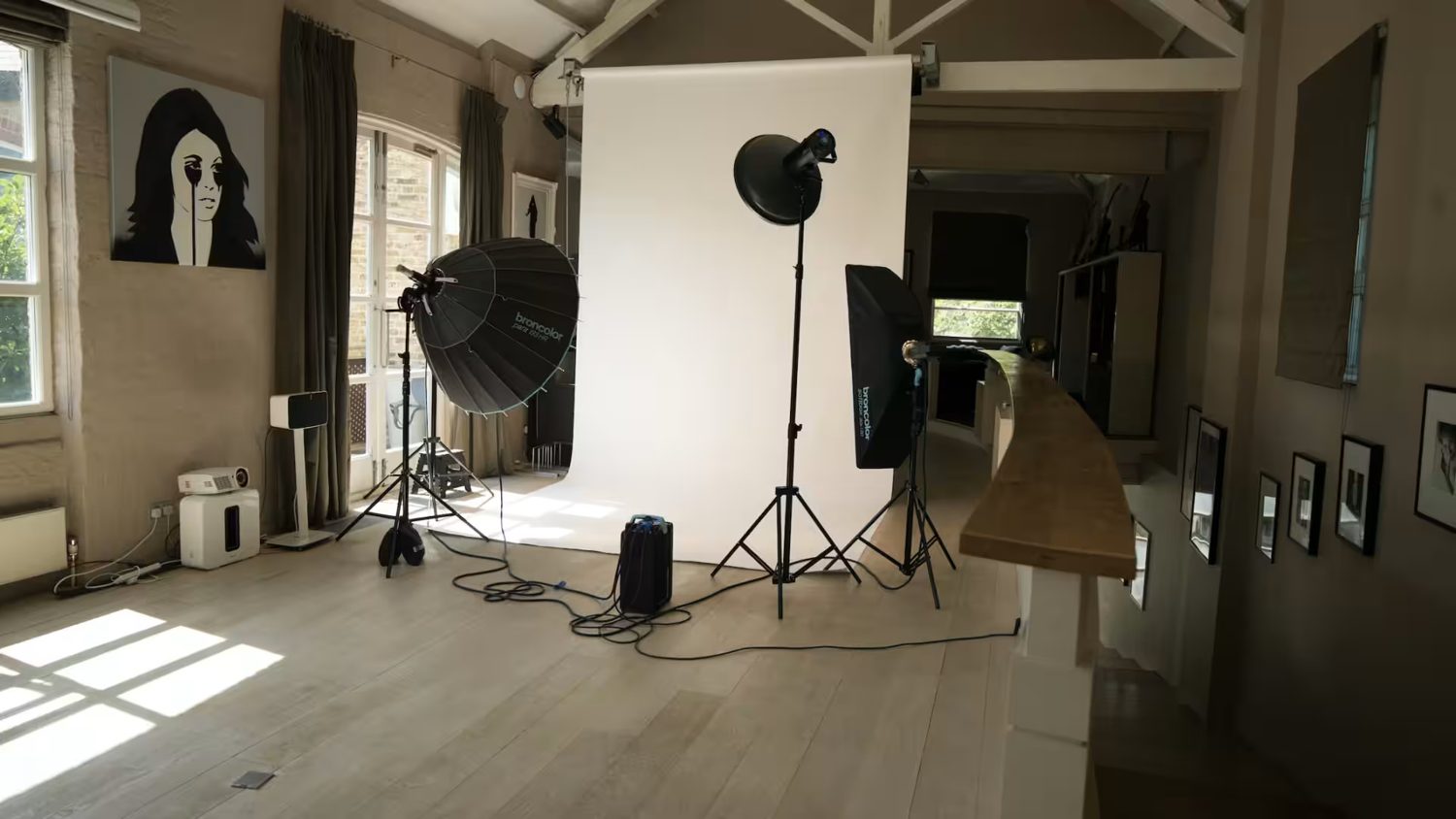 Studio lighting setup