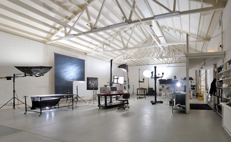 Studio equipment setup